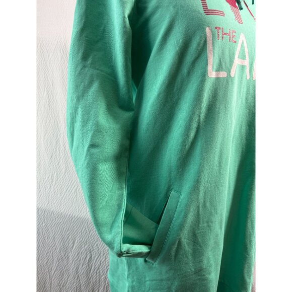 Artisans Love The Lake Mint Green Hooded Tunic Dress With Pockets NWT - Picture 9 of 9